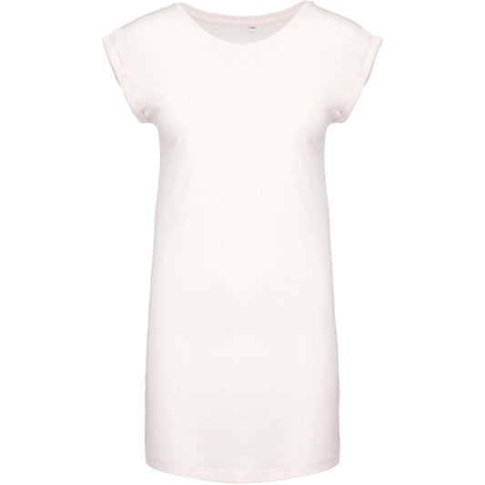Off White - Front - Kariban Womens-Ladies T-Shirt Dress