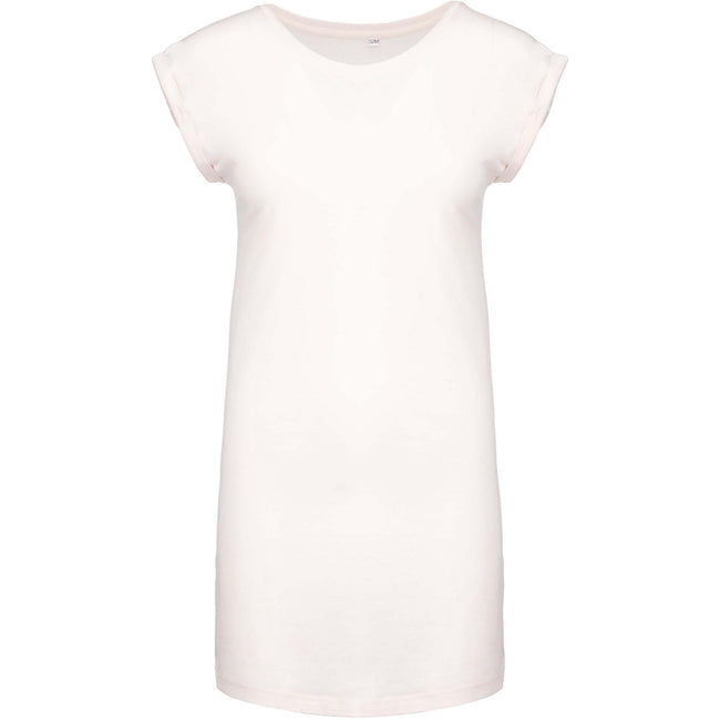 Off White - Front - Kariban Womens-Ladies T-Shirt Dress
