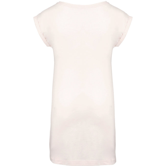 Off White - Back - Kariban Womens-Ladies T-Shirt Dress