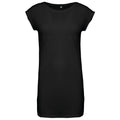 Black - Front - Kariban Womens-Ladies T-Shirt Dress