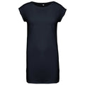 Navy - Front - Kariban Womens-Ladies T-Shirt Dress