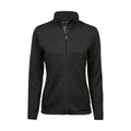 Black - Front - Tee Jays Womens-Ladies Knitted Outdoor Fleece Jacket