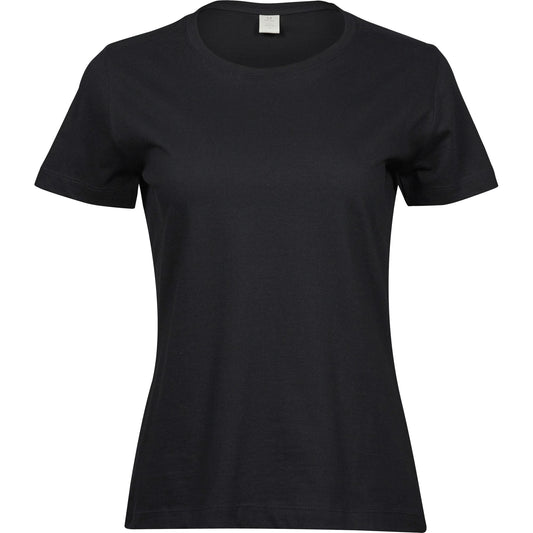 Black - Front - Tee Jays Womens-Ladies Sof T-Shirt