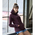 Grape - Back - Tee Jays Womens-Ladies Raglan Hooded Sweatshirt