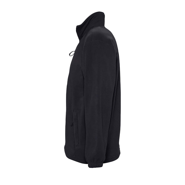 Charcoal - Side - SOLS Mens North Full Zip Outdoor Fleece Jacket