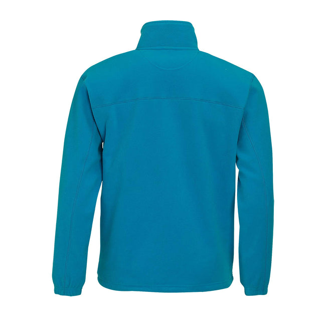 Aqua - Back - SOLS Mens North Full Zip Outdoor Fleece Jacket