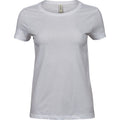 White - Front - Tee Jays Womens-Ladies Luxury Cotton T-Shirt