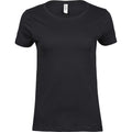 Black - Front - Tee Jays Womens-Ladies Luxury Cotton T-Shirt