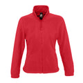 Red - Front - SOLS Womens-Ladies North Full Zip Fleece Jacket