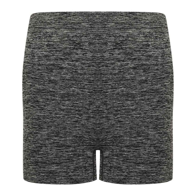 Dark Grey Marl - Front - Tombo Womens-Ladies Seamless Shorts