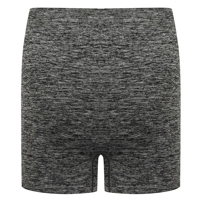 Black - Pack Shot - Tombo Womens-Ladies Seamless Shorts