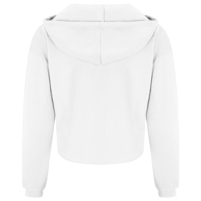 Arctic White - Back - AWDis Just Hoods Womens-Ladies Girlie Cropped Hoodie