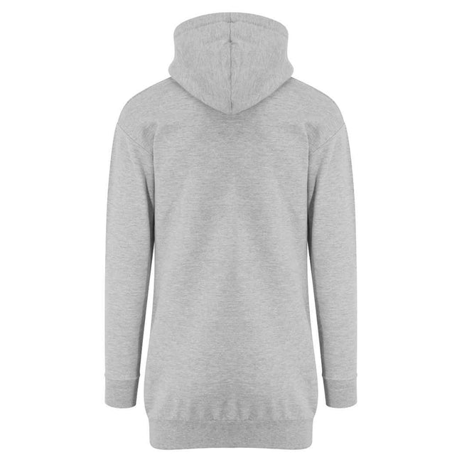 Heather Grey - Back - AWDis Girlie Womens-Ladies Hoodie Dress