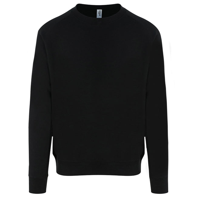 Jet Black - Front - AWDis Just Hoods Mens Graduate Heavyweight Sweatshirt