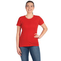 Red - Side - Next Level Womens-Ladies Boyfriend T-Shirt