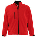 Red - Front - SOLS Mens Relax Soft Shell Jacket (Breathable, Windproof And Water Resistant)