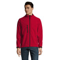 Red - Back - SOLS Mens Relax Soft Shell Jacket (Breathable, Windproof And Water Resistant)