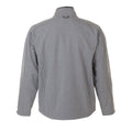 Grey Marl - Back - SOLS Mens Relax Soft Shell Jacket (Breathable, Windproof And Water Resistant)