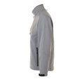 Grey Marl - Side - SOLS Mens Relax Soft Shell Jacket (Breathable, Windproof And Water Resistant)