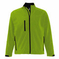 Absinth Green - Front - SOLS Mens Relax Soft Shell Jacket (Breathable, Windproof And Water Resistant)