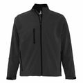 Charcoal - Front - SOLS Mens Relax Soft Shell Jacket (Breathable, Windproof And Water Resistant)