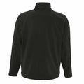 Charcoal - Back - SOLS Mens Relax Soft Shell Jacket (Breathable, Windproof And Water Resistant)
