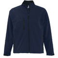 Abyss Blue - Front - SOLS Mens Relax Soft Shell Jacket (Breathable, Windproof And Water Resistant)