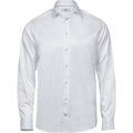 White - Front - Tee Jays Mens Luxury Comfort Fit Long Sleeve Oxford Shirt