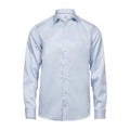Light Blue - Front - Tee Jays Mens Luxury Comfort Fit Long Sleeve Oxford Shirt
