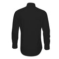 Black - Back - Tee Jays Mens Luxury Comfort Fit Long Sleeve Oxford Shirt