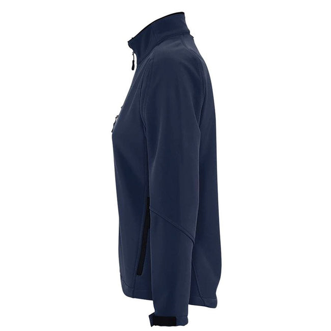Abyss Blue - Pack Shot - SOLS Womens-Ladies Roxy Soft Shell Jacket (Breathable, Windproof And Water Resistant)