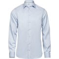 Light Blue - Front - Tee Jays Mens Luxury Slim Fit Long Sleeve Oxford Shirt