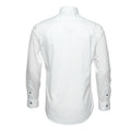 White-Blue - Back - Tee Jays Mens Luxury Slim Fit Long Sleeve Oxford Shirt