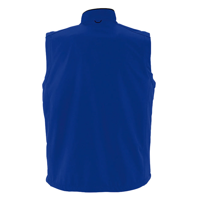 Royal Blue - Back - SOLS Mens Rallye Soft Shell Bodywarmer Jacket