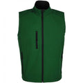 Bottle Green - Front - SOLS Mens Rallye Soft Shell Bodywarmer Jacket