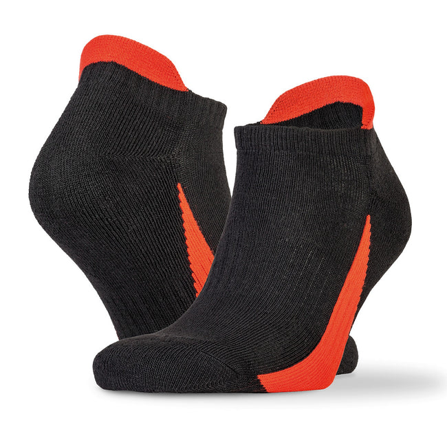 Black - Front - Spiro Unisex Adults Sports Trainer Socks (Pack Of 3)