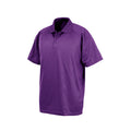 Purple - Front - Spiro Unisex Adults Impact Performance Aircool Polo Shirt