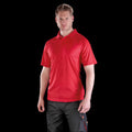 Red - Back - Spiro Unisex Adults Impact Performance Aircool Polo Shirt