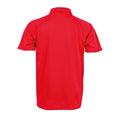 Red - Side - Spiro Unisex Adults Impact Performance Aircool Polo Shirt