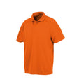 Flo Orange - Front - Spiro Unisex Adults Impact Performance Aircool Polo Shirt