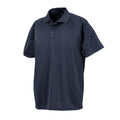Navy - Front - Spiro Unisex Adults Impact Performance Aircool Polo Shirt