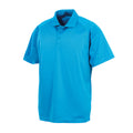 Ocean Blue - Front - Spiro Unisex Adults Impact Performance Aircool Polo Shirt