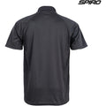 Black - Back - Spiro Unisex Adults Impact Performance Aircool Polo Shirt