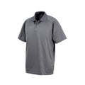 Grey - Front - Spiro Unisex Adults Impact Performance Aircool Polo Shirt