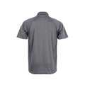 Grey - Back - Spiro Unisex Adults Impact Performance Aircool Polo Shirt