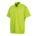 Flo Yellow - Front - Spiro Unisex Adults Impact Performance Aircool Polo Shirt