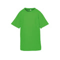 Flo Green - Front - Spiro Chidlrens-Kids Impact Performance Aircool T-Shirt