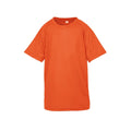 Flo Orange - Front - Spiro Chidlrens-Kids Impact Performance Aircool T-Shirt