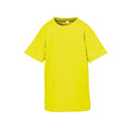 Flo Yellow - Front - Spiro Chidlrens-Kids Impact Performance Aircool T-Shirt