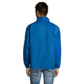 Royal Blue - Side - SOLS Unisex Surf Windbreaker Lightweight Jacket